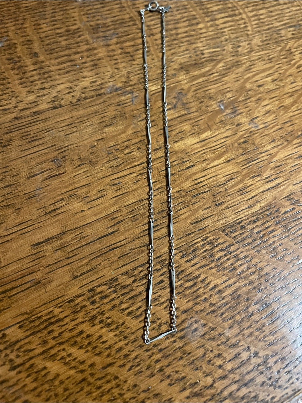 Vintage Trifari Silvertown triangle length neck necklace
